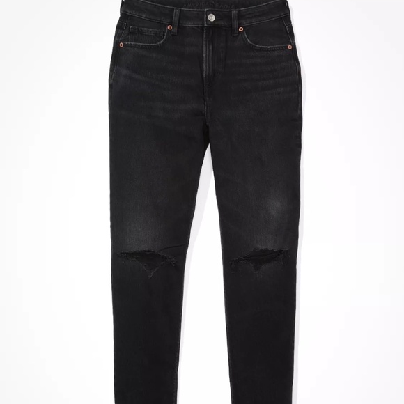 NWT Strigid Mom Destroyed Black Jeans Size 8 / 29W - Picture 1 of 14